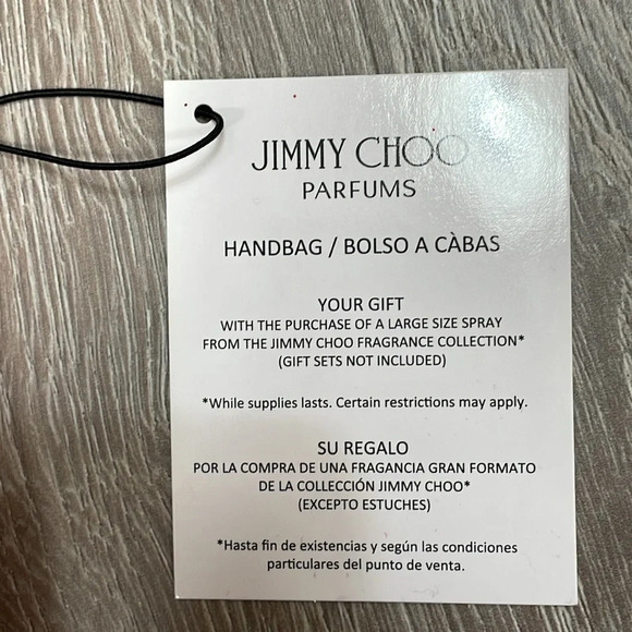 NWT Jimmy Choo Parfums Limited Edition Shimmering Red Glitter Crossbody Clutch - Picture 7 of 9